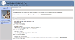 Desktop Screenshot of cgi-shell.binaervarianz.de