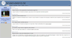 Desktop Screenshot of binaervarianz.de