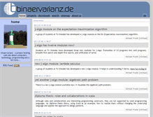 Tablet Screenshot of binaervarianz.de